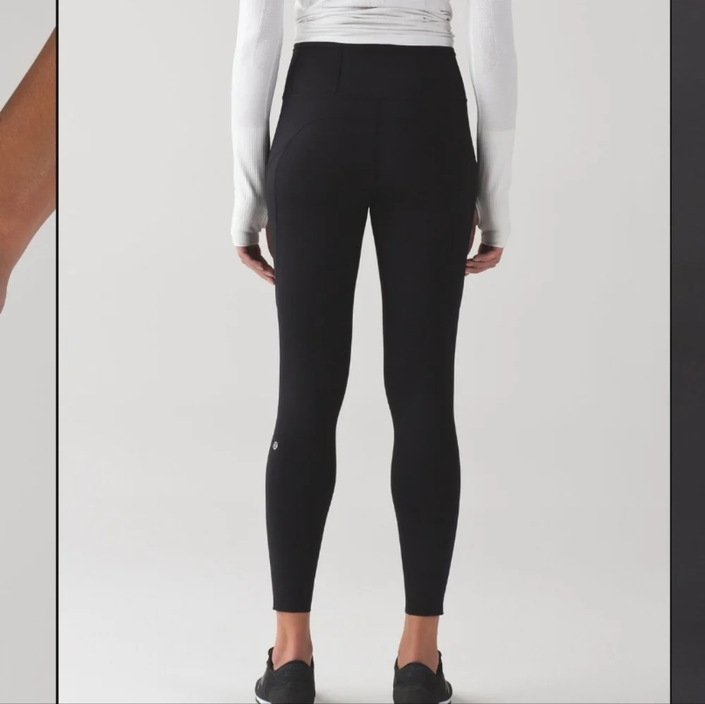 Lululemon NEW Fast and Free 7/8 Tight 25" with Pockets Black Sz 18 - Picture 4 of 10